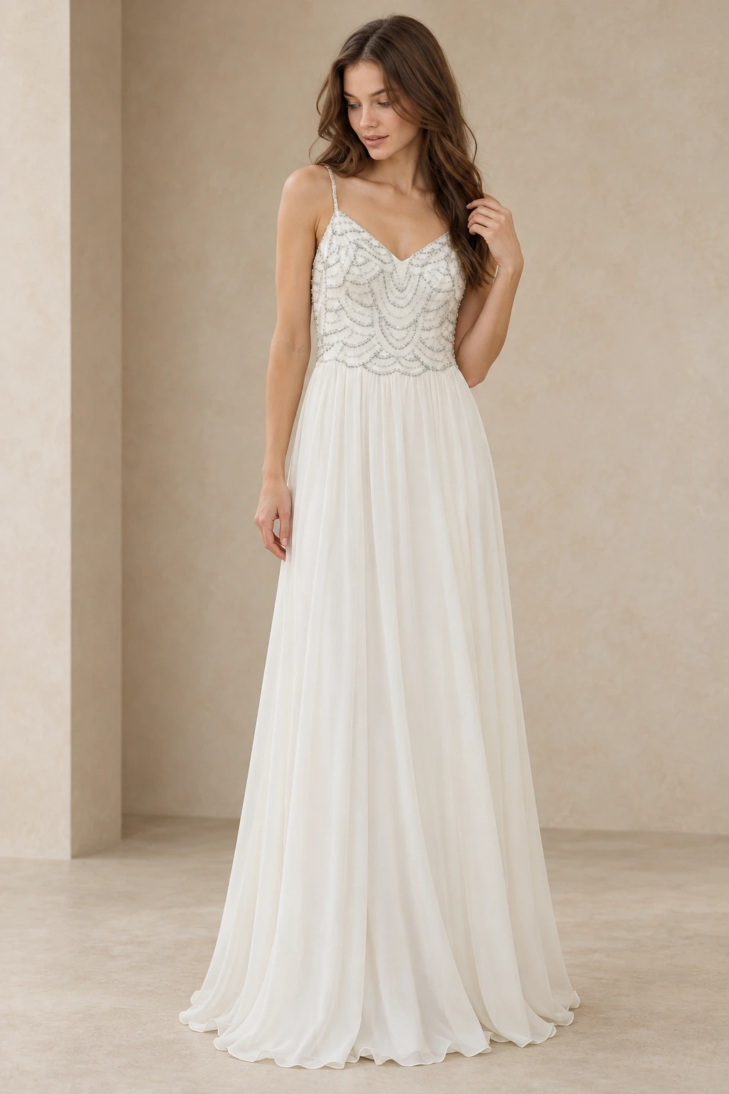 The Alenushka wedding dress — full-length front view