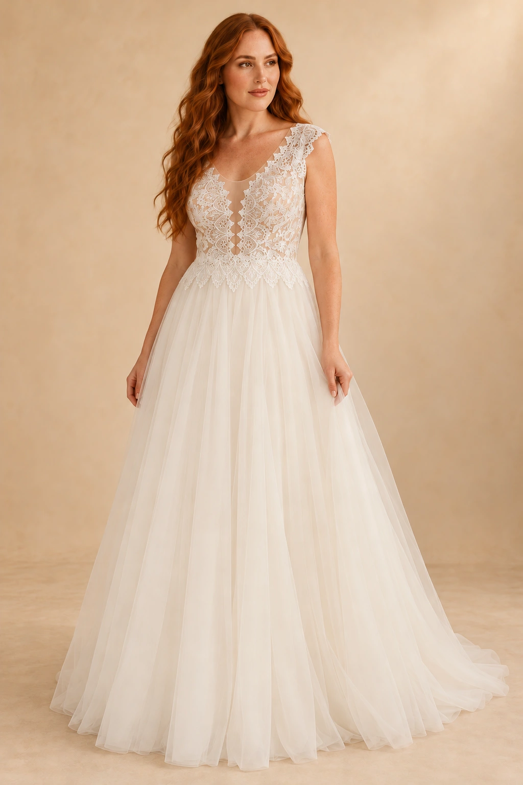 The Ekaterina wedding dress — full-length front view