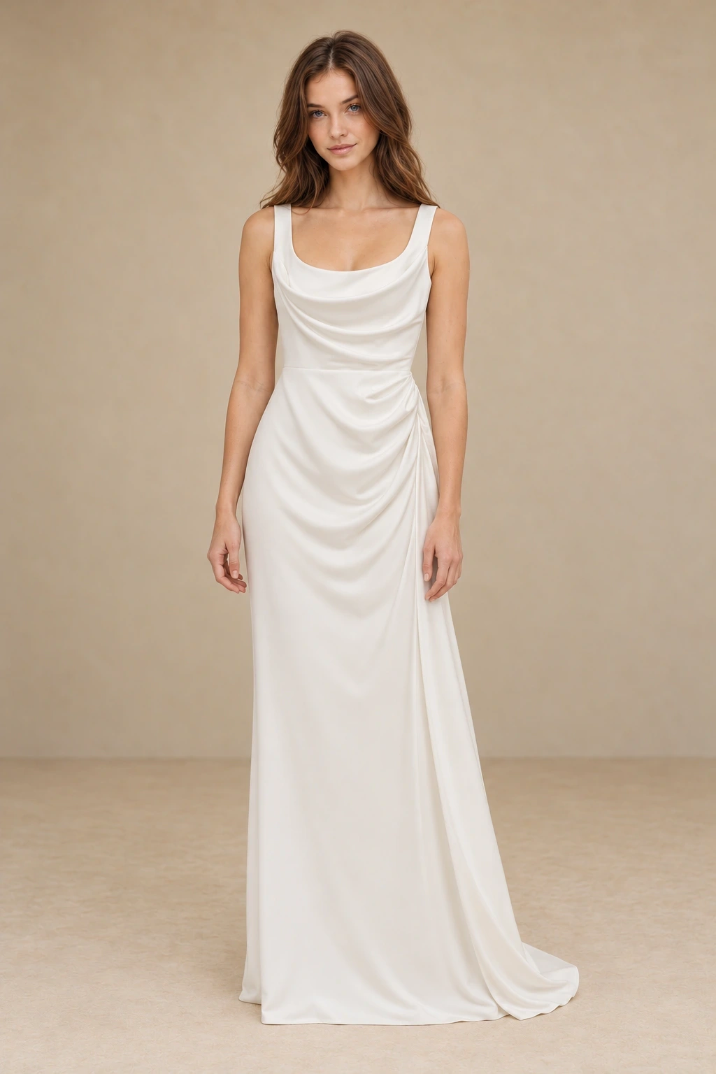 The Eva wedding dress — full-length front view