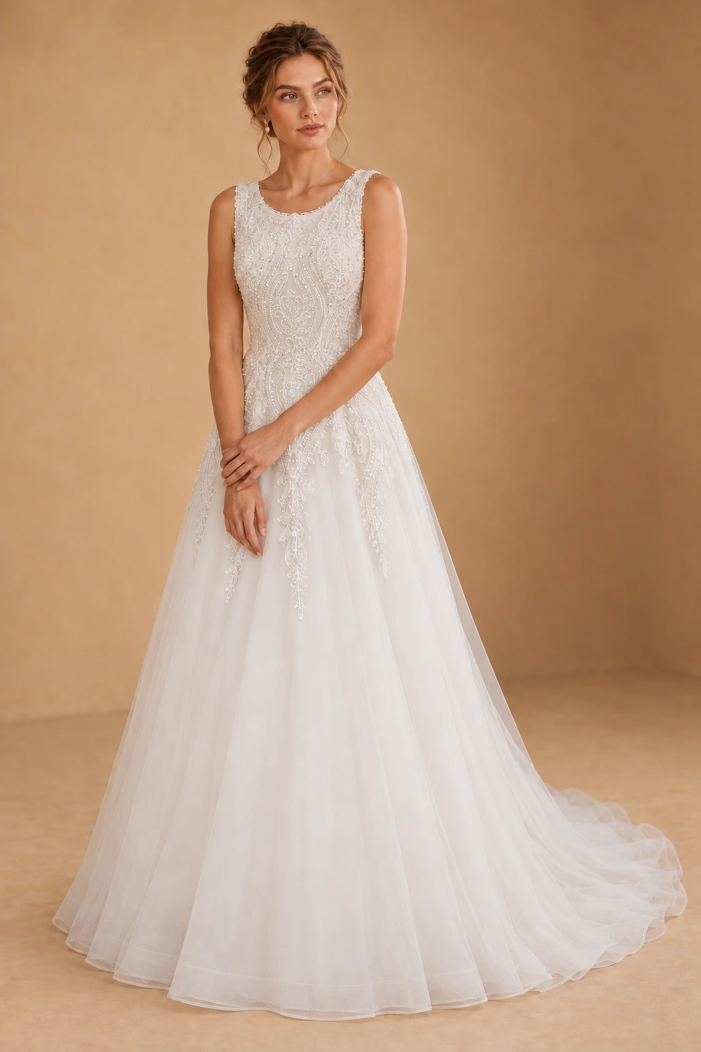 The Helga wedding dress — full-length front view