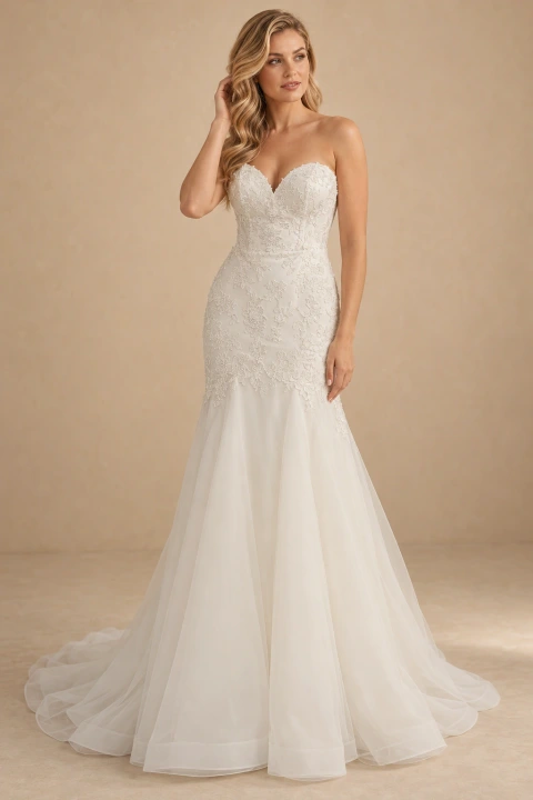 The Irina wedding dress — full-length front view