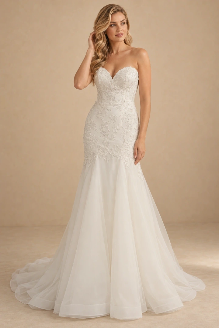 The Irina wedding dress — full-length front view