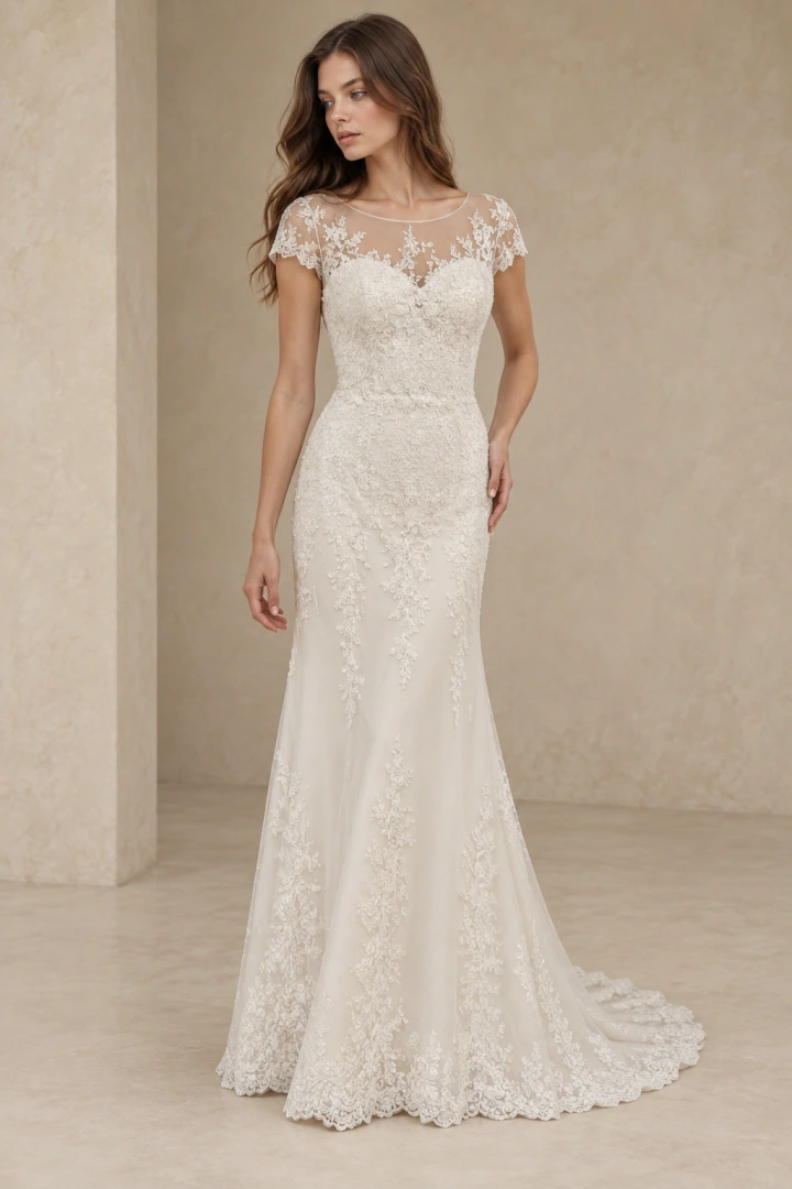 The Marianna wedding dress — full-length front view
