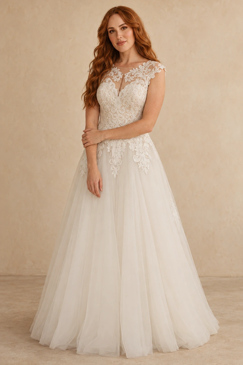 The Svetlana wedding dress — full-length front view